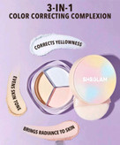 🐇پودر فیکس اورجینال ۳ در ۱ شیگلم(Sheglam) ۳ رنگ، مدل Radiance Ring