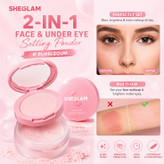 🎀پودرفیکس اورجینال دو طبقه شیگلم(Sheglam)مدل«Bubblegum»