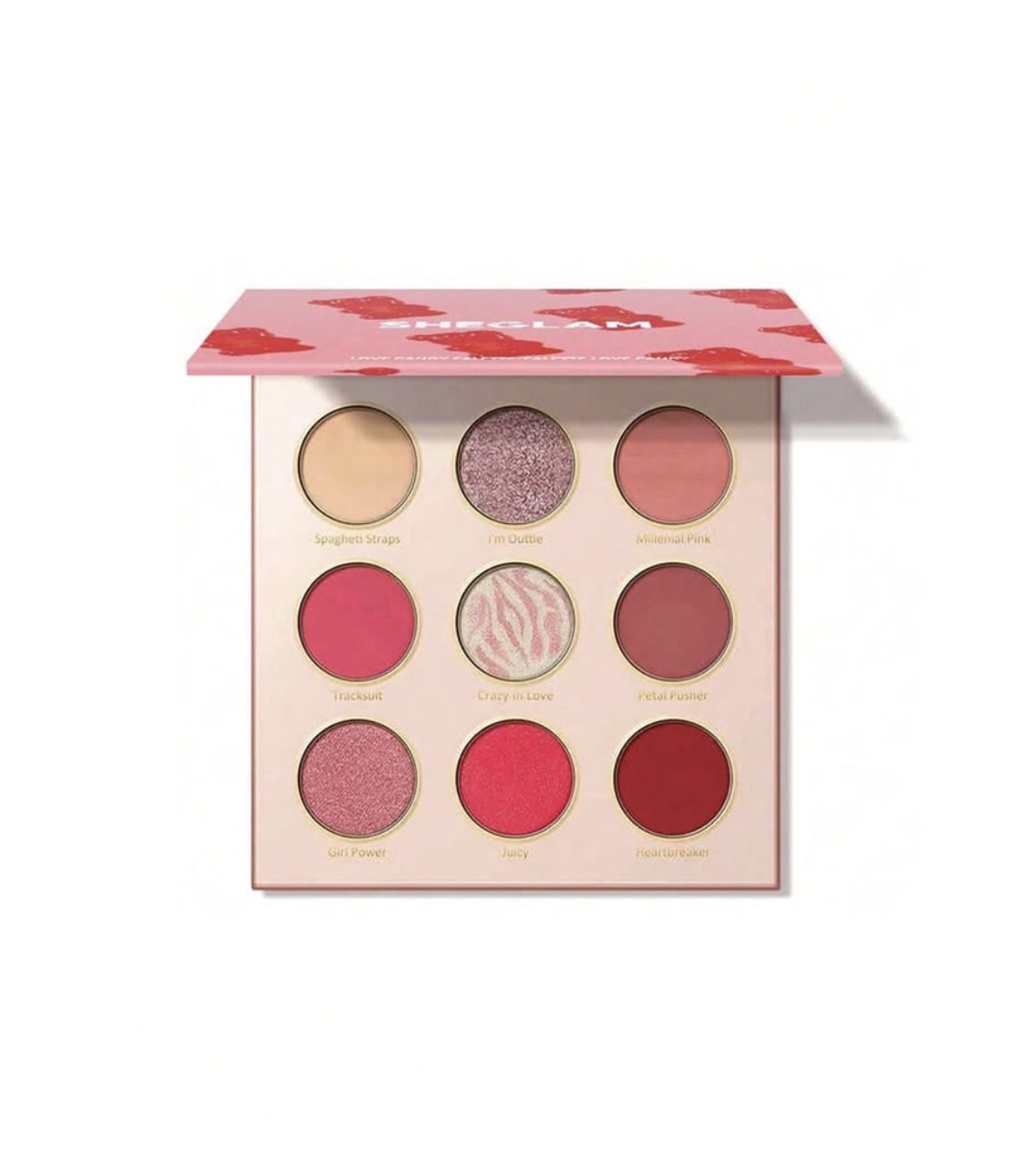 🍄 پلت سایه 9 رنگ لاو کندی اورجینال شیگلم Sheglam Love Candy Eyeshadow Palette