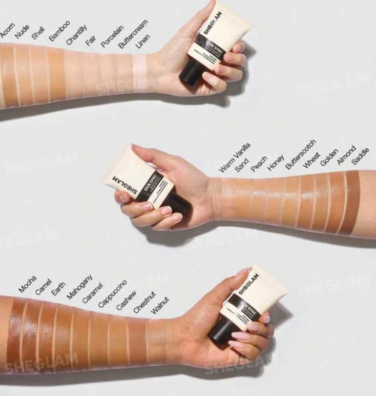 🥯کرم پودر تیوپی اورجینال اسکین سینک ابریشمی شیگلم(SHEGLAM)